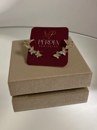 BRINCO EARCUFF BORBOLETAS